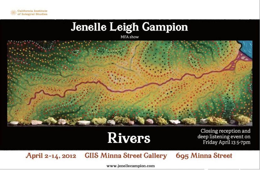 MFA Show - Rivers at Minna Gallery Poster