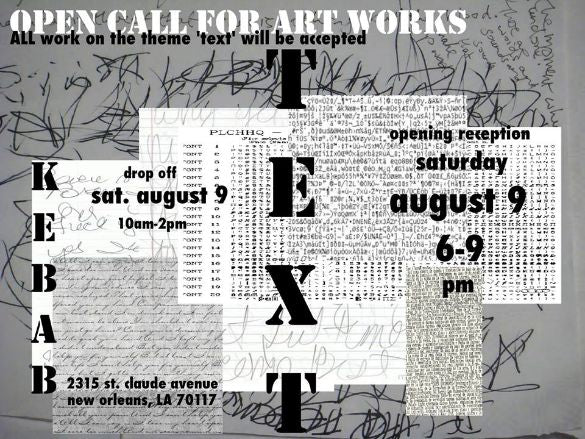 "TEXT" at Skewer Art Gallery