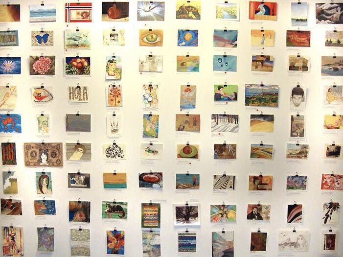 Postcard Art in Skewer Gallery Postcard Art Show/NO BBP fundraiser