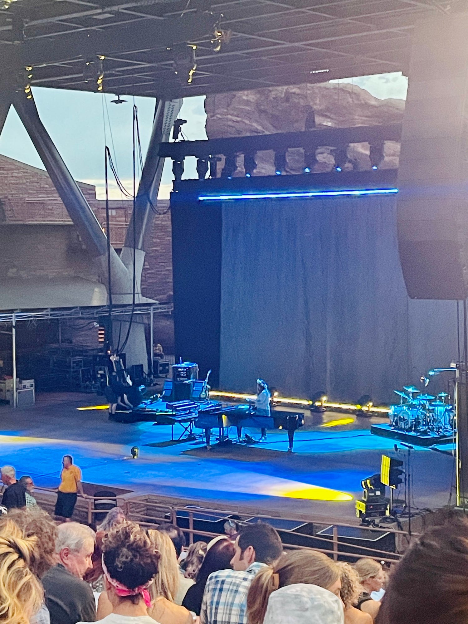 Excited for Tori Amos under a new moon inside a mountain.