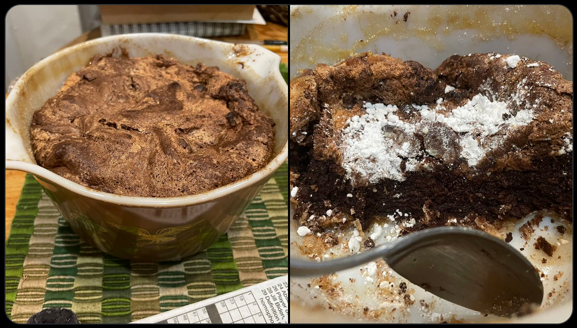 Made chocolate souffle the other day